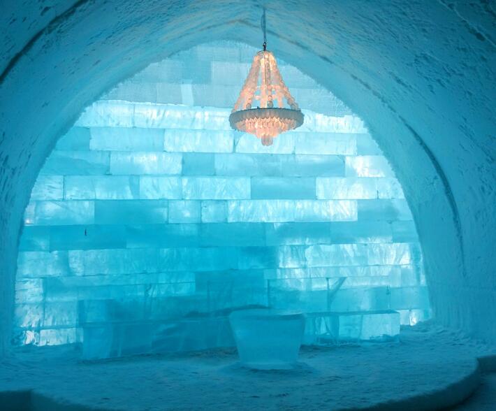 Ледяная комната в отеле